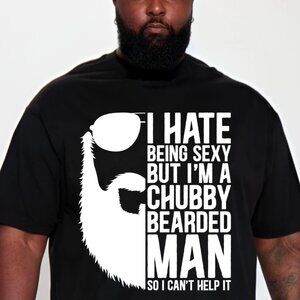 Men's Sexy Chubby Bearded Man Tee Shirt